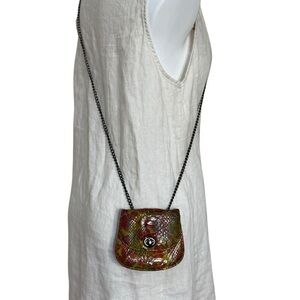 HOBO Leather Mini micro Crossbody Bag Pouch Wallet On Chain